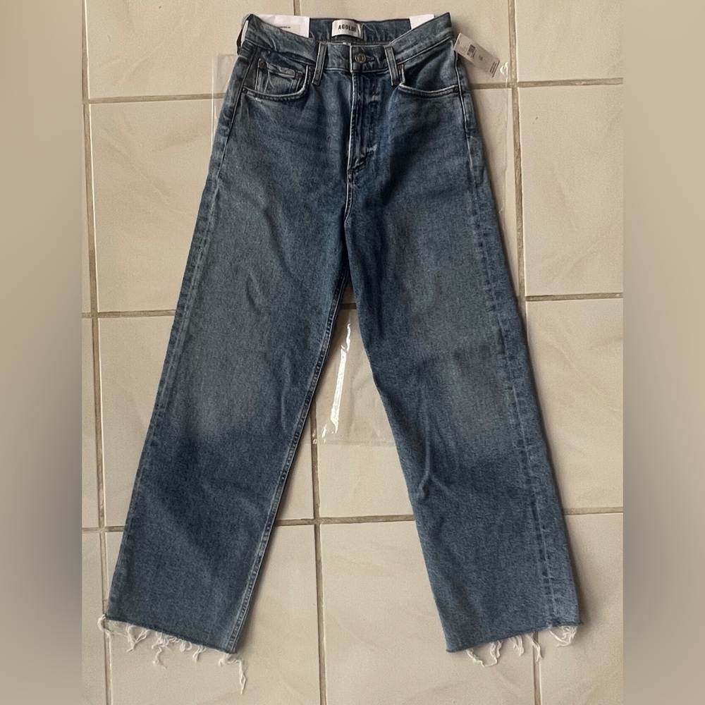 AGOLDE Ren High-Rise Crop Wide-Leg Jeans NWT Forum - Picture 9 of 16